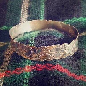 Sterling silver Hawaiian cutout bracelet 8.5”